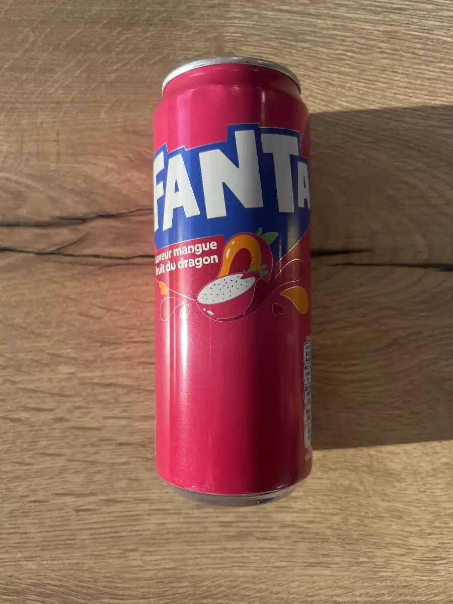 Fanta saveur mangue fruit du dragon